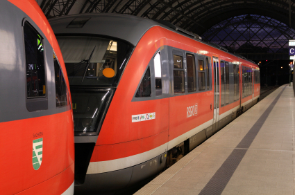 Red train - Deutsche Bahn 